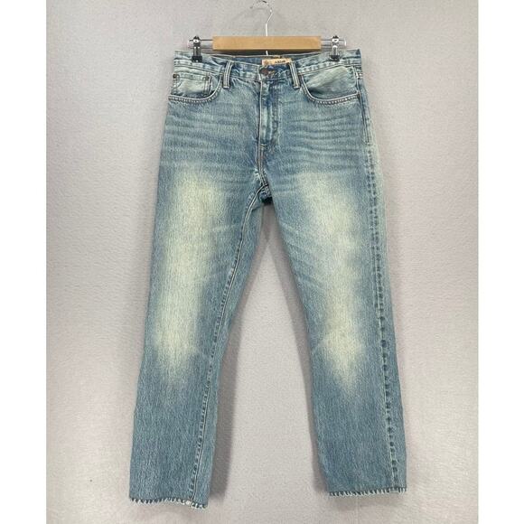 Axels Premium Denim Jeans Mens 33x34 Tag *31x29 Actual Sz Fade Selvedge Vail - Picture 1 of 15